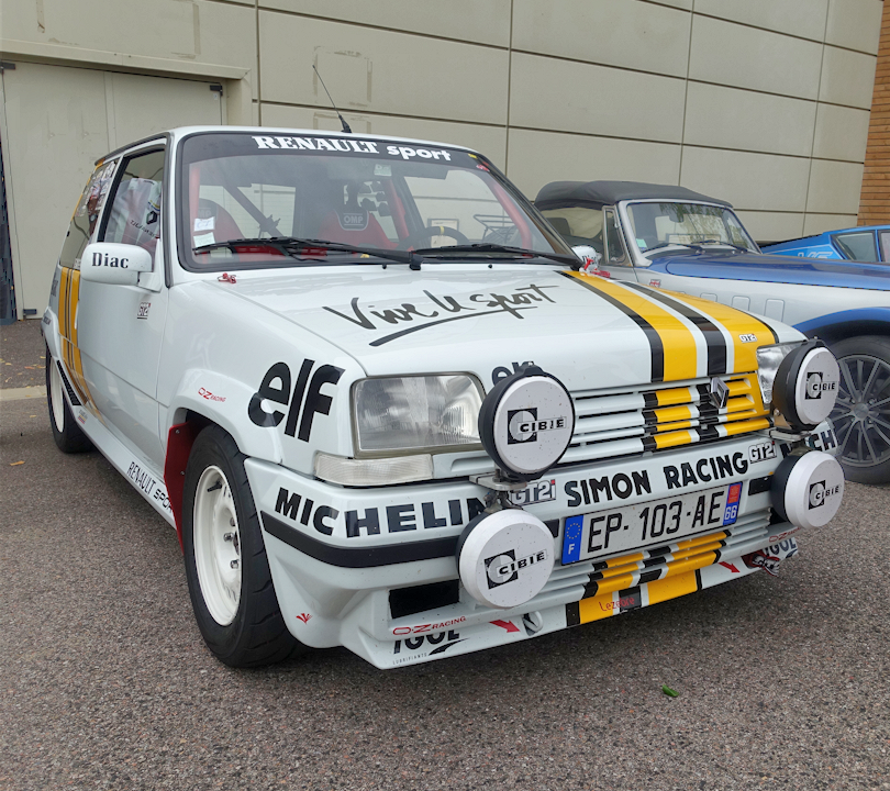 Rally-rigget Renault